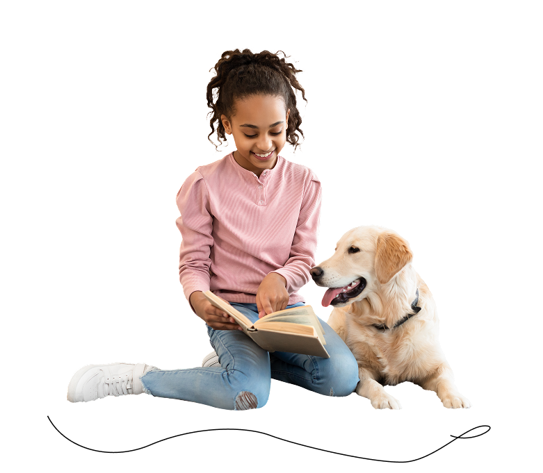 Girl with Dog